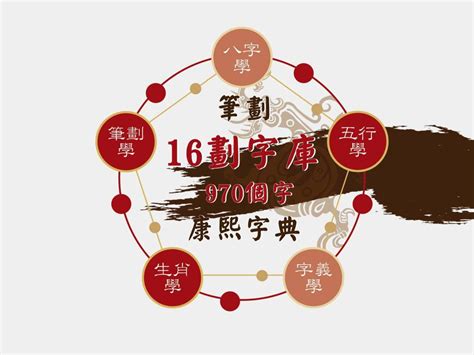 筆劃16劃的字